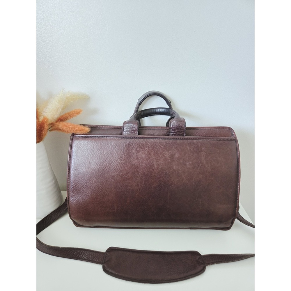 Vintage Jack Georges Messenger Bag Briefcase‎  Leather Burgundy USA